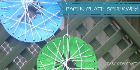 Paper Plate Spider Web