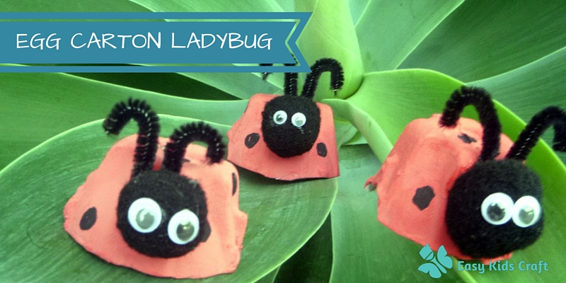 Egg Carton Ladybug