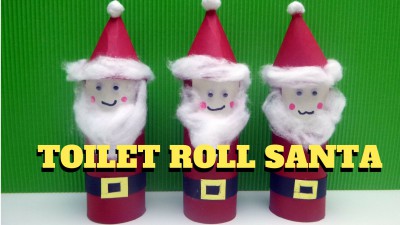 Toilet Roll Santa