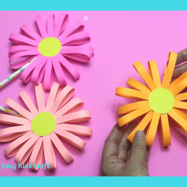 Easy Paper Flower Craft  Spring & Summer Kids Crafting