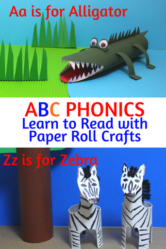 ABC Phonics Learn to Read with Paper Roll Crafts