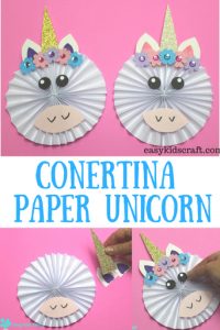 Concertina paper Unicorn