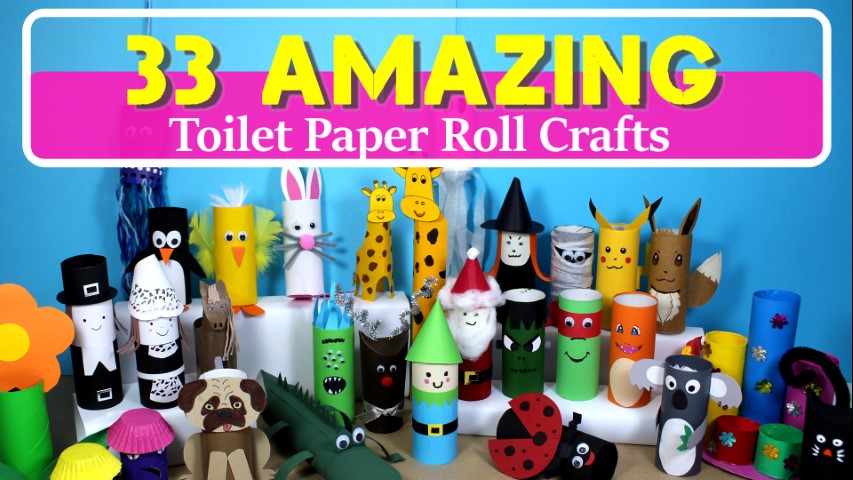 33 AMAZING Toilet Paper Roll Crafts for Kids