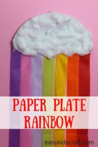 Paper Plate Rainbow with Paper