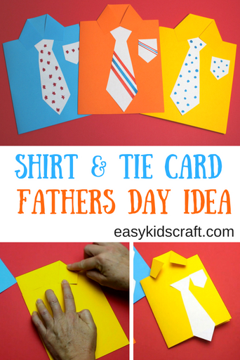 How to Make a Shirt and Tie Fathers Day Card