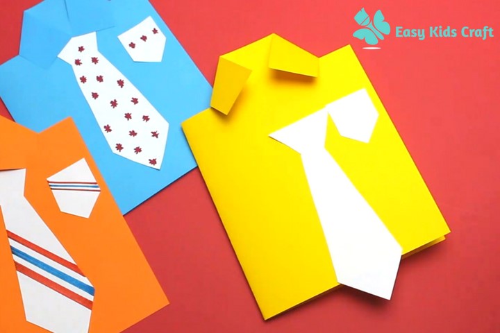 How to Make a Shirt and Tie Fathers Day Card