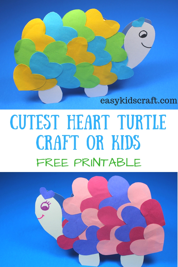Heart Turtle Craft for Kids 2